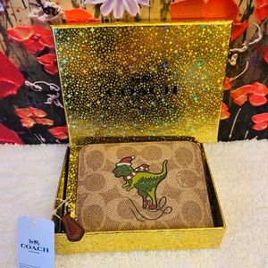 NWT Coach Santa Rexy wallet